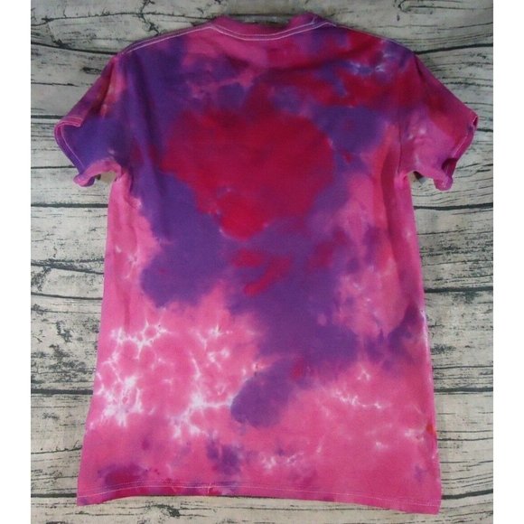 Tie Dye Batik Handmade OOAK Unisex Short Sleeve Top Tee Shirt Small #57 - Picture 2 of 2